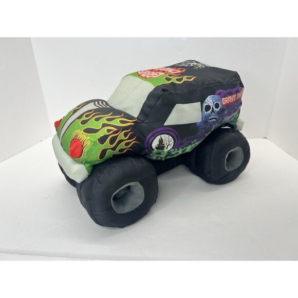 Monster Jam Grave Digger Plush Monster Truck Soft Plush Pillow Toy Nylon 2015 - Picture 1 of 10